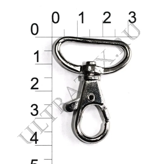 Nickel 25x40mm 100 pcs, different sizes, Metal Handbag Bag Clasps Lobster Swivel Trigger Clips Snap Hooks Buckles Carabiner Gold Silver Bronze - Цвет: Nickel 25x40mm