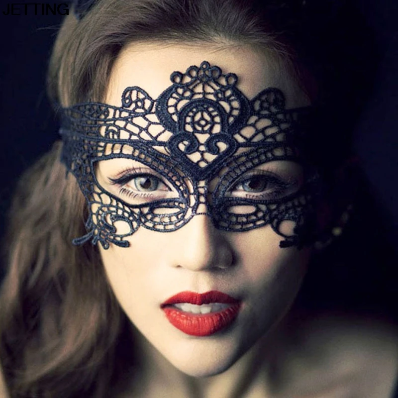 

2021 Black Women Sexy Lace Eye Mask Party Masks For Masquerade Halloween Venetian Costumes Carnival Mask For Anonymous Mardi