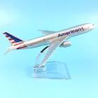16 см AIR AMERICAN AIRPALN, модель самолета Боинг 777, рождественский подарок, игрушка для детей, украшение