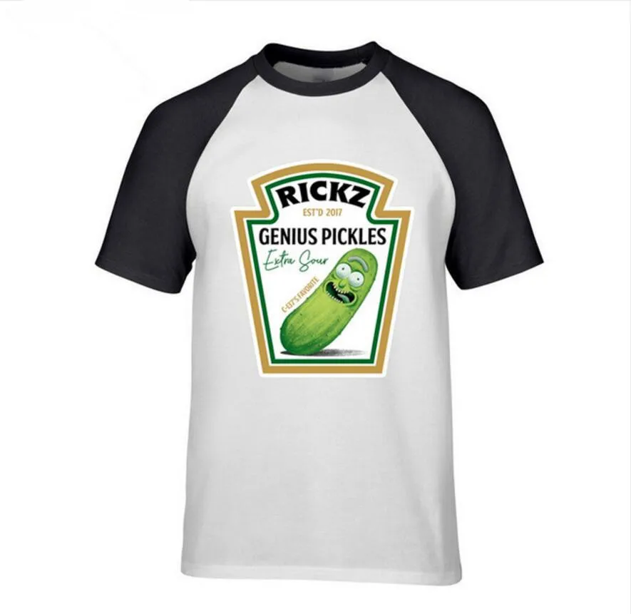 Мужская футболка Ricka and morty в стиле панк с принтом рассол Рик и Морти на заказ