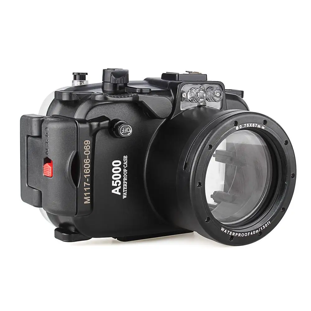 40 м/130 футов корпус камеры для подводного дайвинга Sony A5000 16-50 мм водонепроницаемый