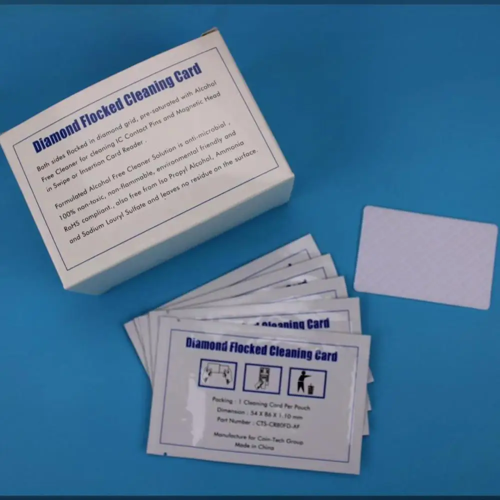 25pcs Professional Manufacturer of Cleaning Cards for Card Readers Diamond Flocked better cleaning effect | Дом и сад