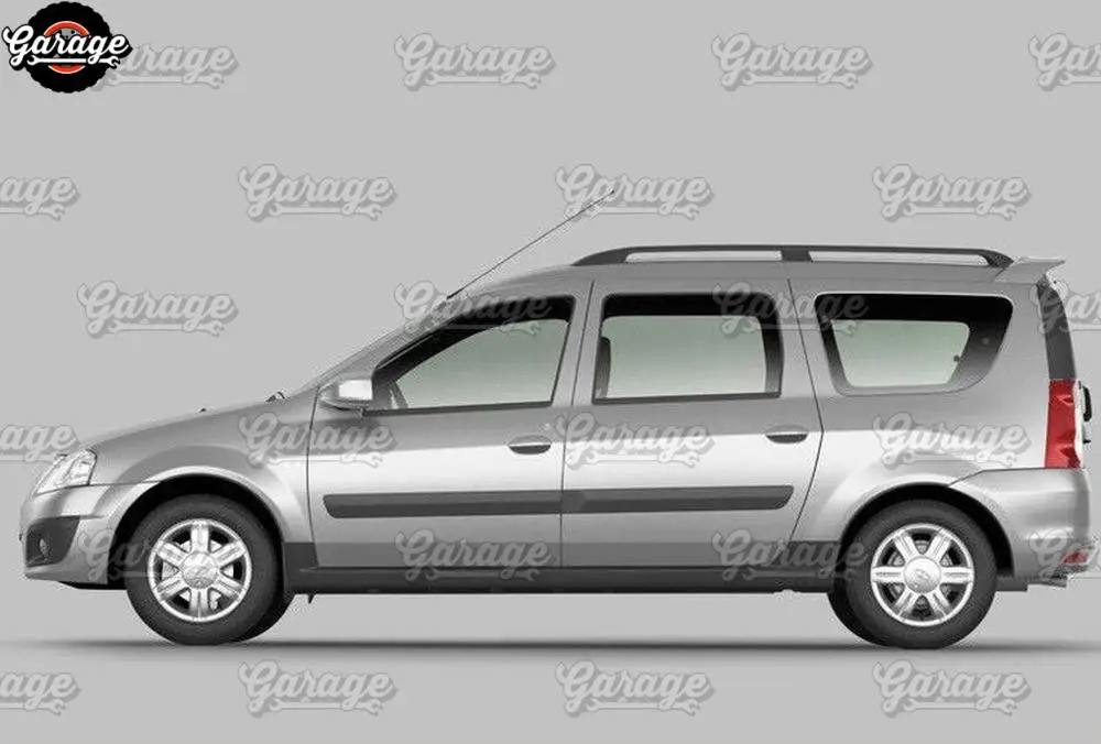 Боковые юбки для Lada Largus 2011 дверных порогов ABS пластиковые накладки обвес аксессуары Тюнинг автомобиля Стайлинг внешний вид 1 комплект/2 шт