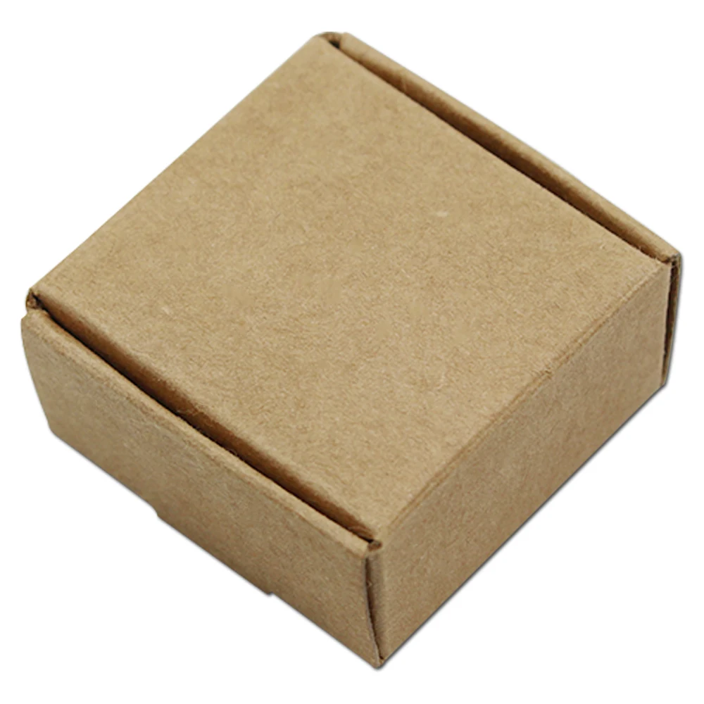 Складные коробки из крафт бумаги различные размеры 50 шт.|Подарочные сумки и