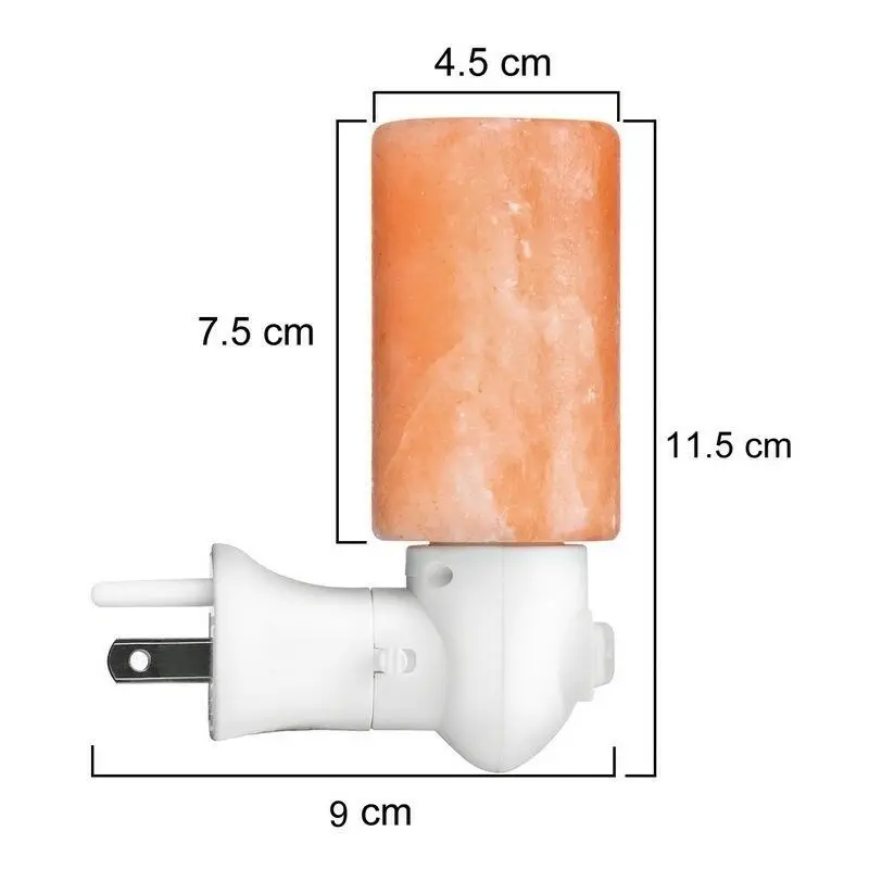 Rotatable Mini Himalayan Salt Night Light Cylinder Shape Wall Lamp Bedside Bedroom Home Decor Novelty Lighting | Лампы и освещение