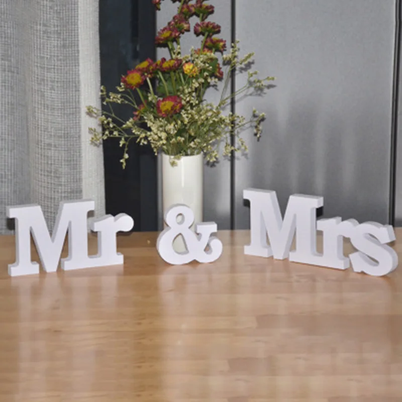 3 шт./набор Mr & Mrs Романтические свадебные украшения для дня рождения Свадебные