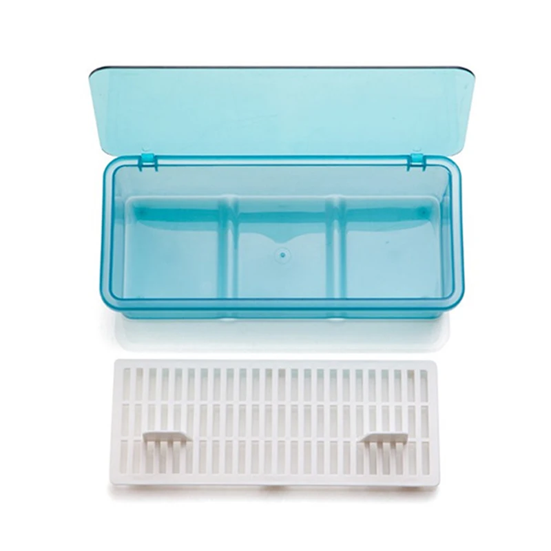 Пластиковый сливной пылезащитный ящик для хранения столовых приборов Простые