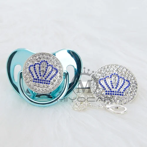 ABCB-10-1 6-18m MIYOCAR Золотой красивый золотой bling Корона соска и соска клип набор BPA бесплатно пустышка bling уникальный дизайн ABCB-1 - Цвет: ABCB-10-1 6-18m