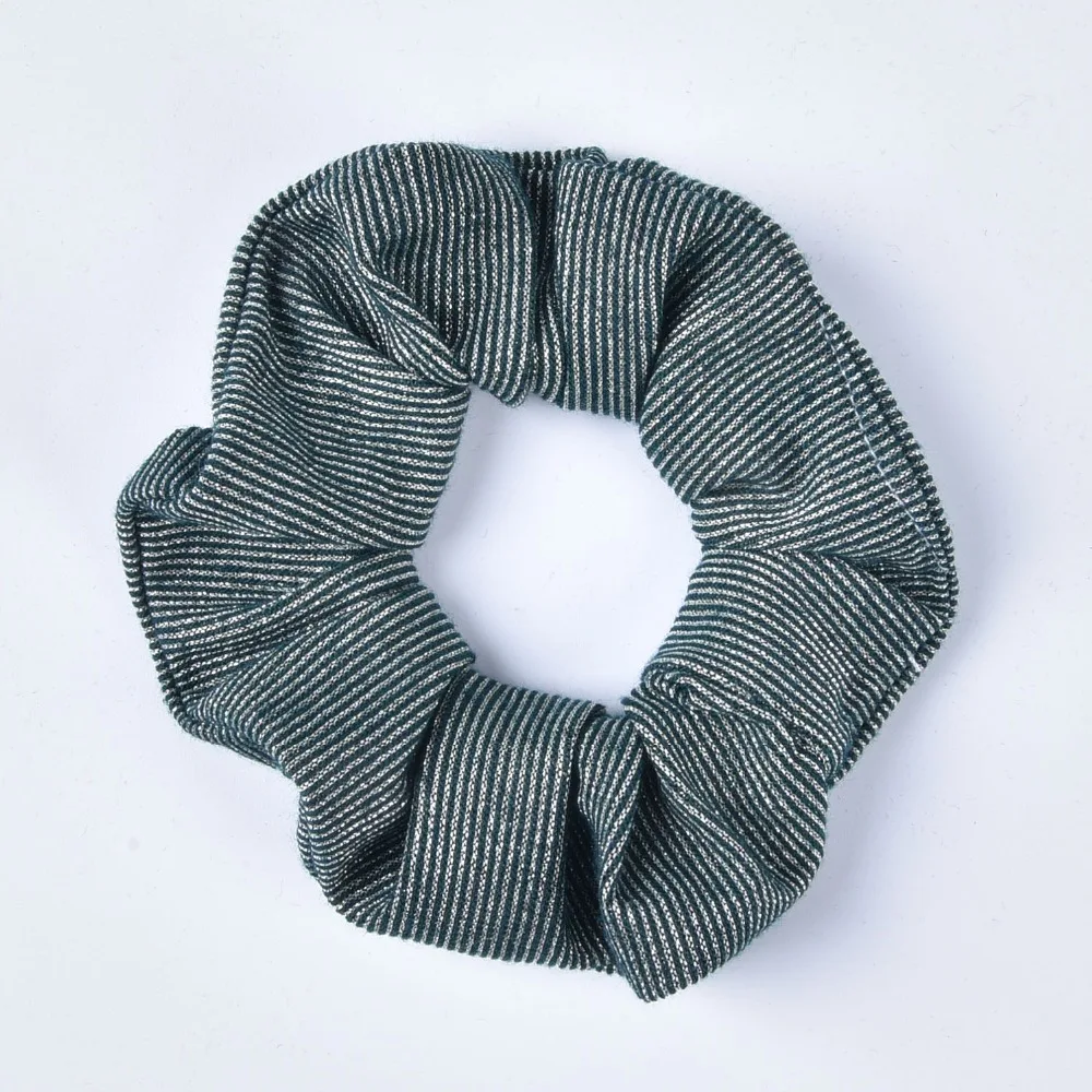 Новое поступление металлическая пряжа Женская резинка для волос шелковые