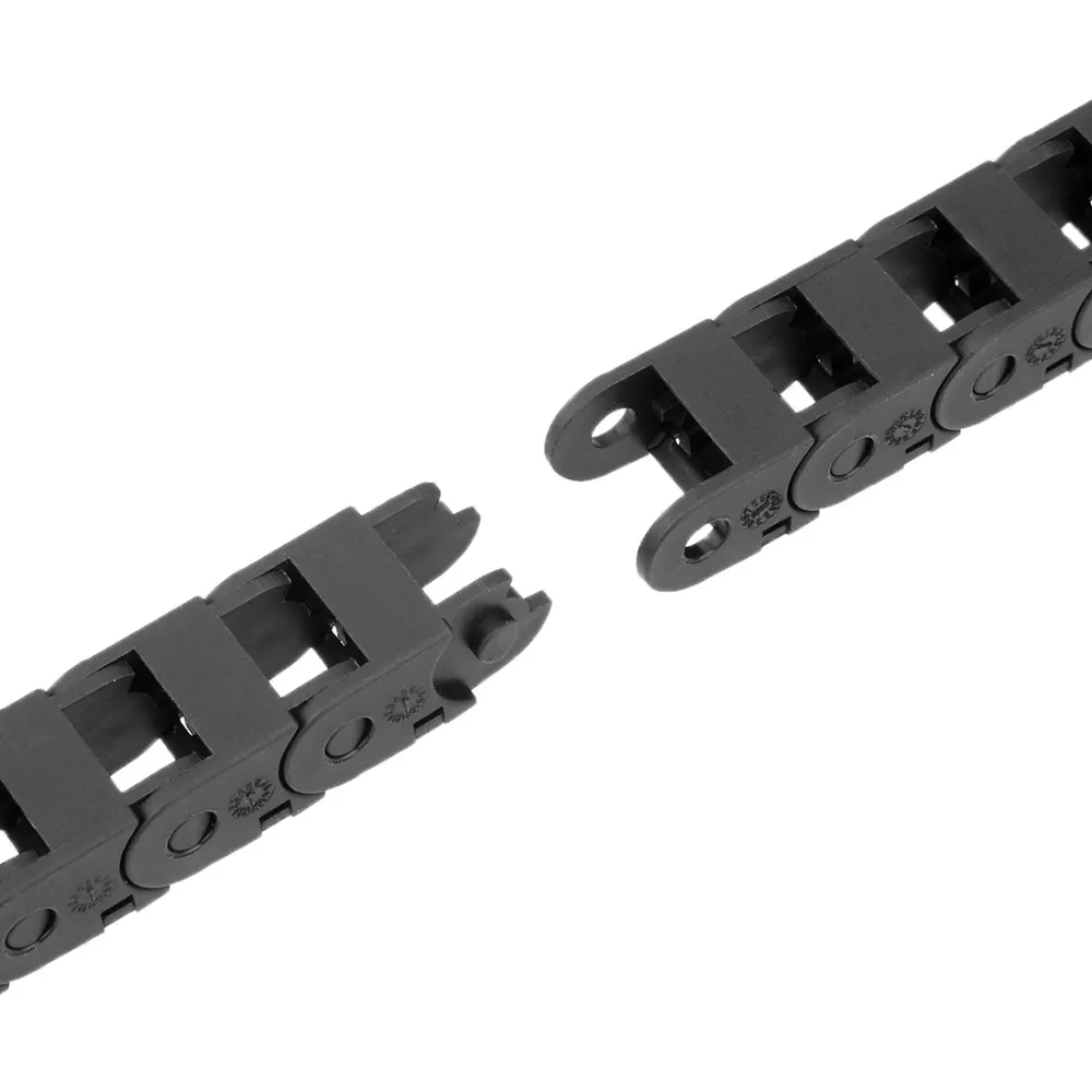 Фото UXCELL R18 Openable Drag Chain Cable, 10x20 мм 10x11 мм, 1 м, переноска, открытый тип, цепи передачи с концевым соединителем для фрезерного станка с ЧПУ №5