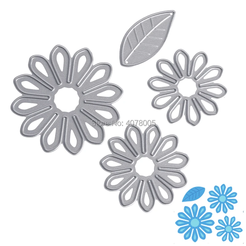 Бумага Ремесло умирает Цветы Листья Резки Металла Умирает DIY для Скрапбукинга