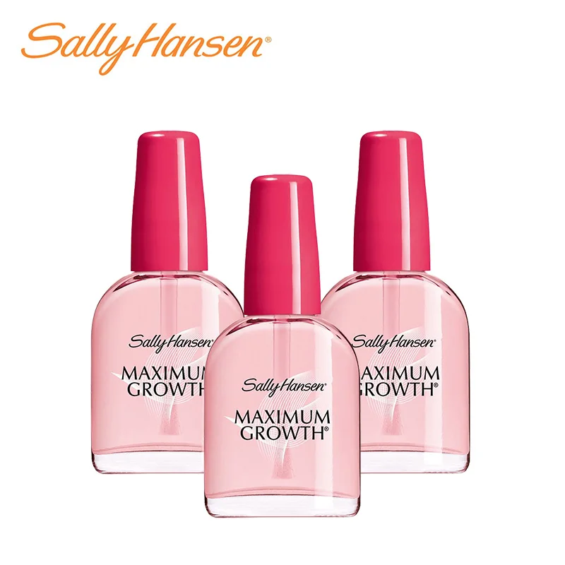 Защитное покрытие для ногтей Maximum Growth Daily от бренда Sally Hansen. Набор из 3 штук.