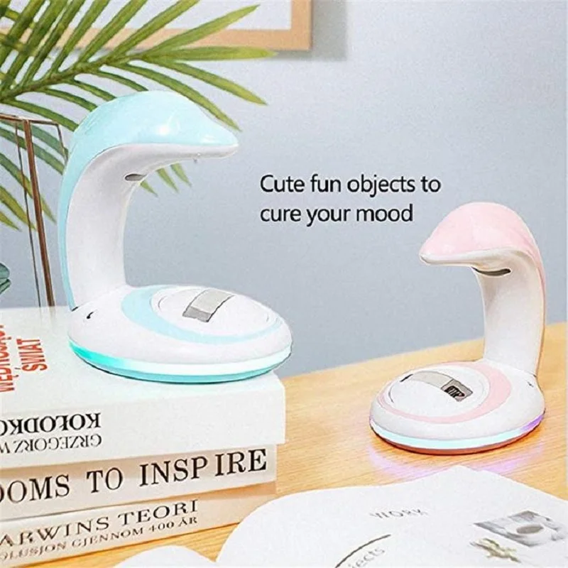 Новый Креативный светодиодный USB и аккумулятор Дельфин Радуга проекция