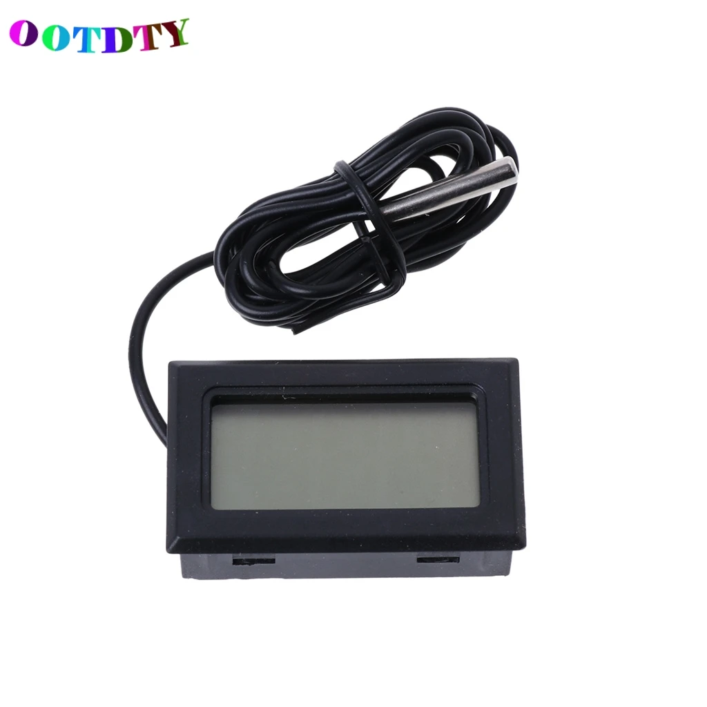 OOTDTY ЖК цифровой резервуар измеритель воды детектор термометр электронный