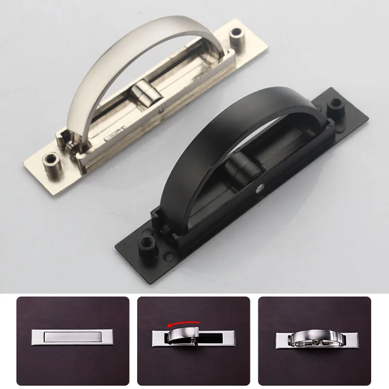 Sliding door sliding handle embedded invisible dark button drawer handlestainless steel | Обустройство дома