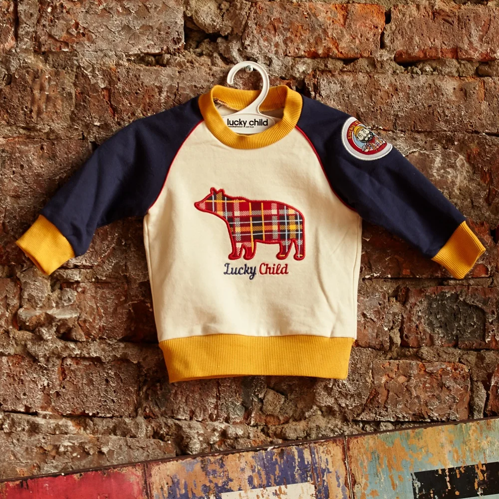 Hoodies &amp Sweatshirts Lucky Child for boys 27-12f Kids Sweatshirt Baby clothing Children clothes Jersey Blouse |