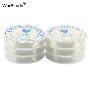 Эластичная прозрачная круглая бусина, 10 м, 0,5, 0,6-1 мм