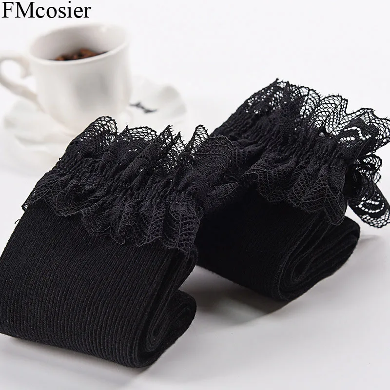 10 пар новинка Осень-зима женские хлопковые кружевные носки партия милые для дам
