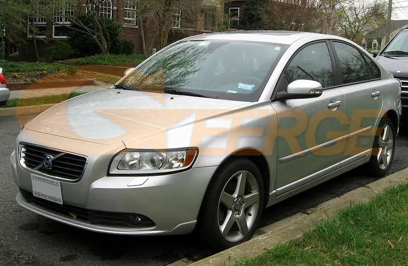 Для Volvo S40 V50 2008 2009 2010 2011 фары RF Bluetooth контроллер многоцветный ультра яркий RGB комплект светодиодов «глаза ангела»