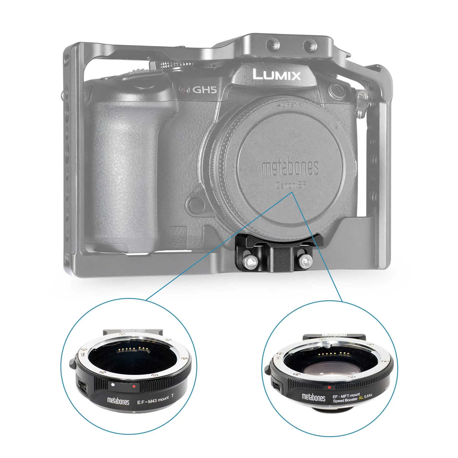 smallrig lens adapter support for panasonic lumix gh5 gh5s smallrig cage 2049 2016 designed for metabones ef mount to m43 lens free global shipping