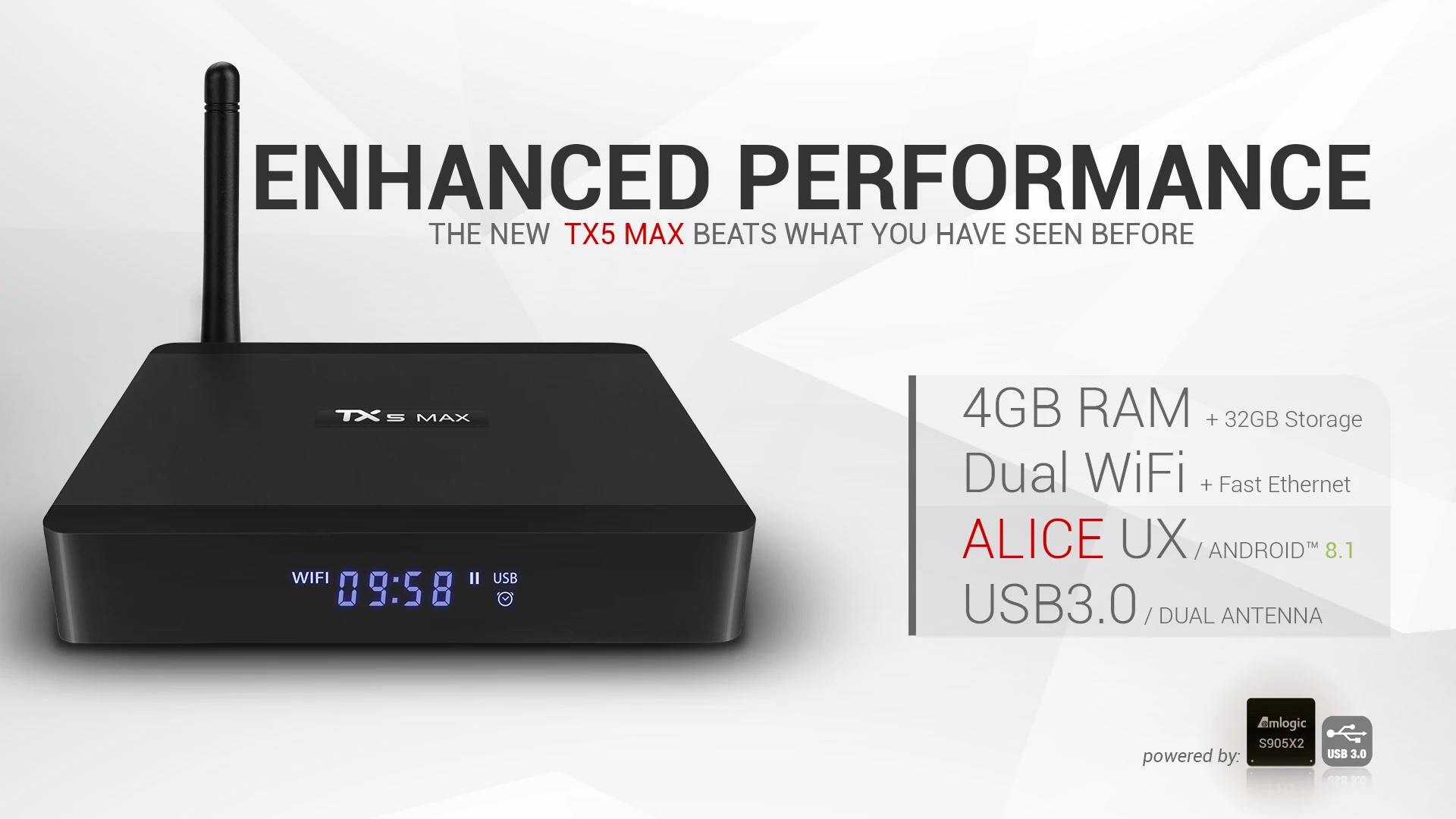 ACEMAX TANIX TX6S Android 10 Allwinner H616 64 бит четырехъядерный процессор ARM Cortex A53 Процессор, 4 Гб оперативной памяти, 32 Гб встроенной памяти, 2,4G 5G, Wi-Fi, BT H.265 в формате 4K UHD, Youtube