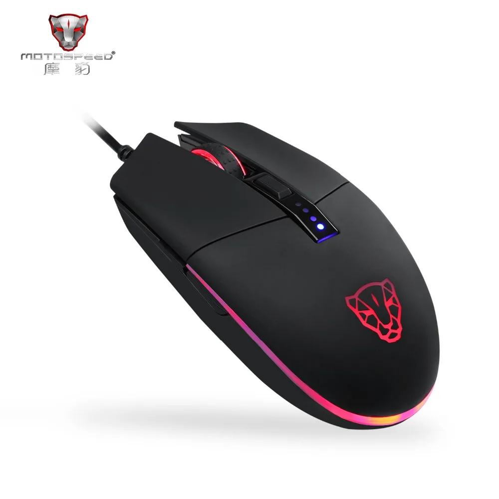 Проводная профессиональная игровая мышь Moto speed V50, 4000 DPI RGB подсветка, программируемая 4-скоростная Регулировка DPI, эргономичный дизайн от AliExpress RU&CIS NEW