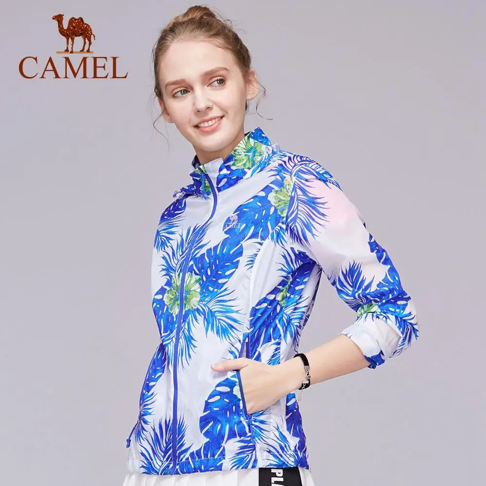CAMEL Женское пальто для улицы, быстросохнущее, дышащее, с защитой от ультрафиолета, одежда для спорта, пляжа, туризма, куртка - Цвет: Blue