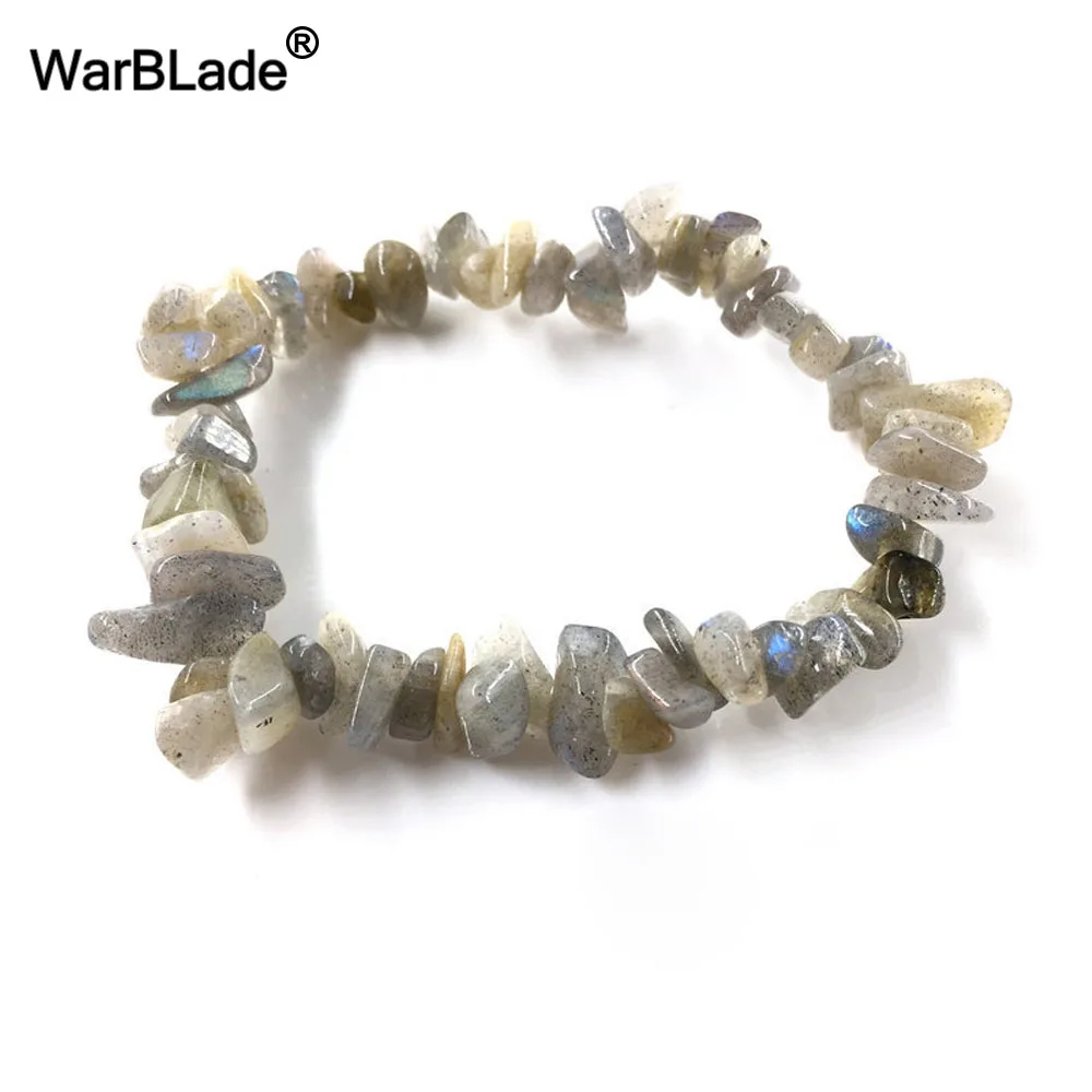Flash stone WarBLade 10 шт. натуральный браслет с драгоценным камнем стрейч чип бусины самородки гранат кристалл черный оникс Amazon браслет браслеты для женщин - Окраска металла: Flash stone