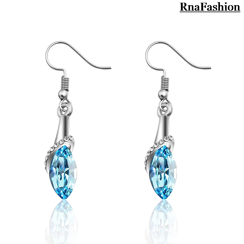 RNAFASHION ювелирные изделия висячие серьги с австрийским кристаллом для женщин
