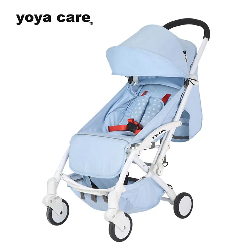 Yoyacare широкая детская коляска складной свет Вес детская коляска - Цвет: BlueWhite