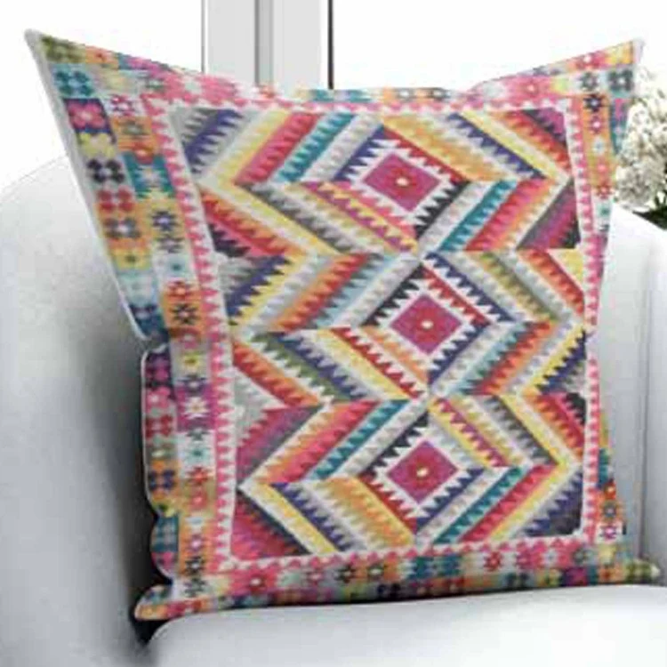 Еще разноцветные этнический турецкий килим дизайн 3D печать микрофибры подушка