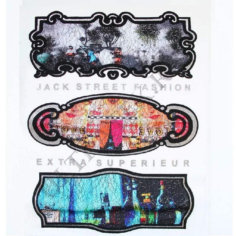 Heat transfer garment stickers Iron On Clothes Patches T-shirt Appliqued Garment Accessories DIY sewing handmade | Дом и сад