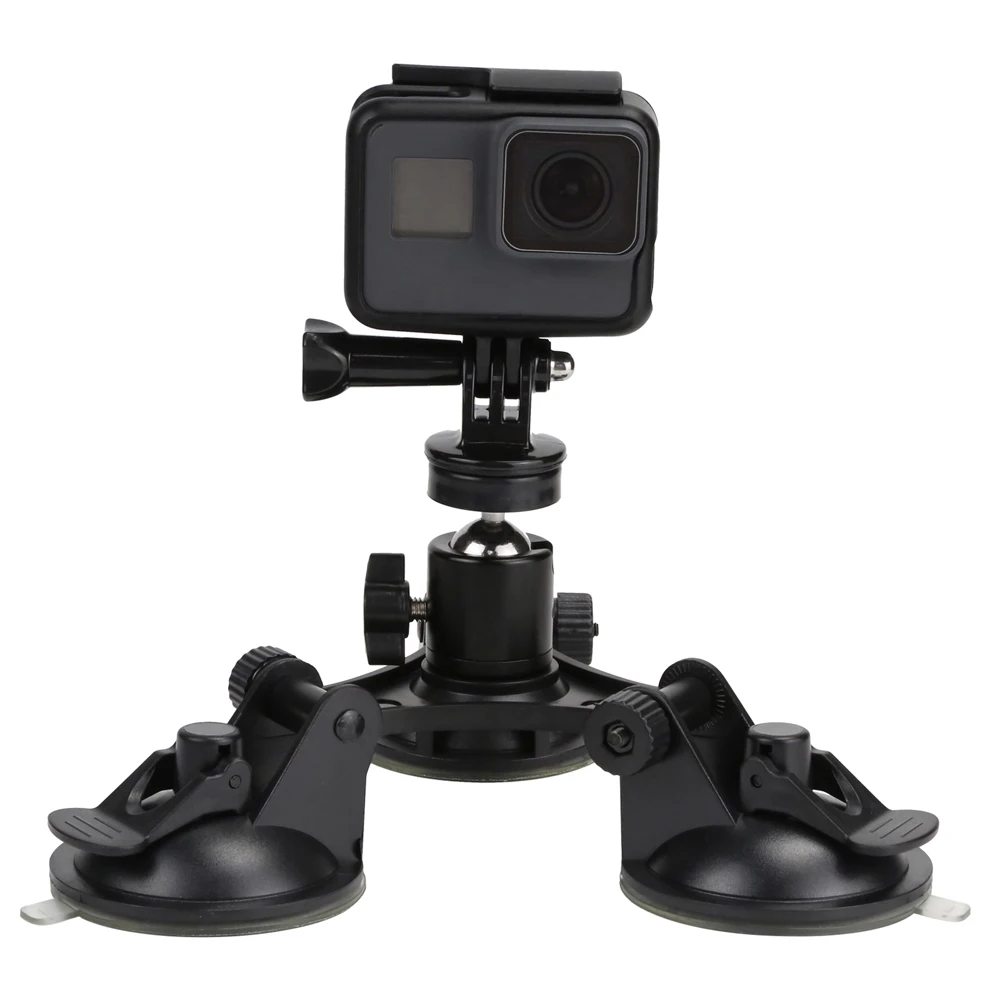 Крепление на присоске для окон и лодок Gopro Hero 5 3 4 Yi 4K SJCAM SJ4000 штатив с резьбовой