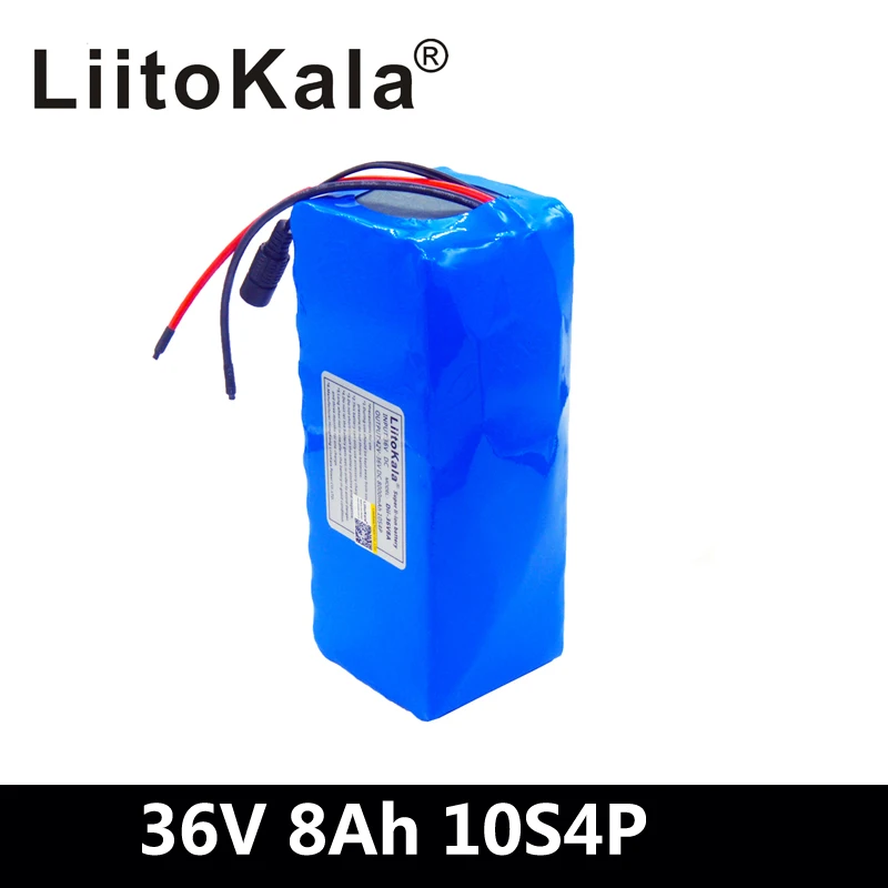 Литиевый аккумулятор LiitoKala 36 В 8 Ач 500 Вт 42 в 18650|battery 36v 8ah|36v 6ahbattery |