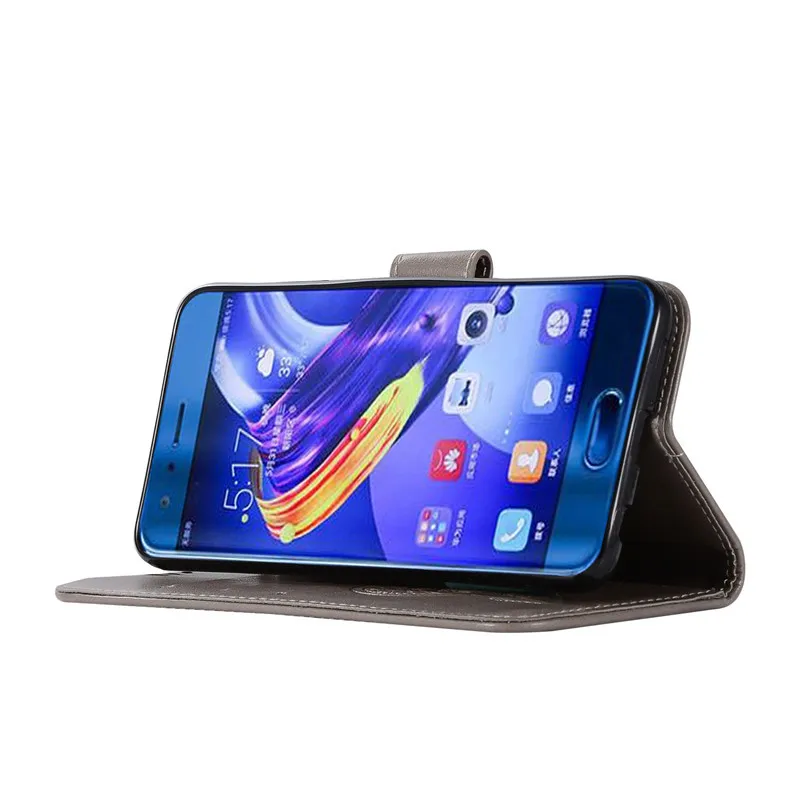 Кошелек Обложка на заднюю панель из искусственной кожи чехол для телефона Huawei Honor