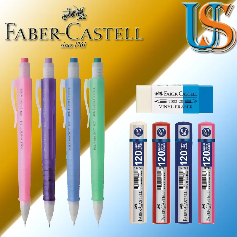 Faber Castell поли Matic 2312 0 7 механический карандаш + F.C. 127621 7X60 мм (120 шт в коробке) F. C. 188220