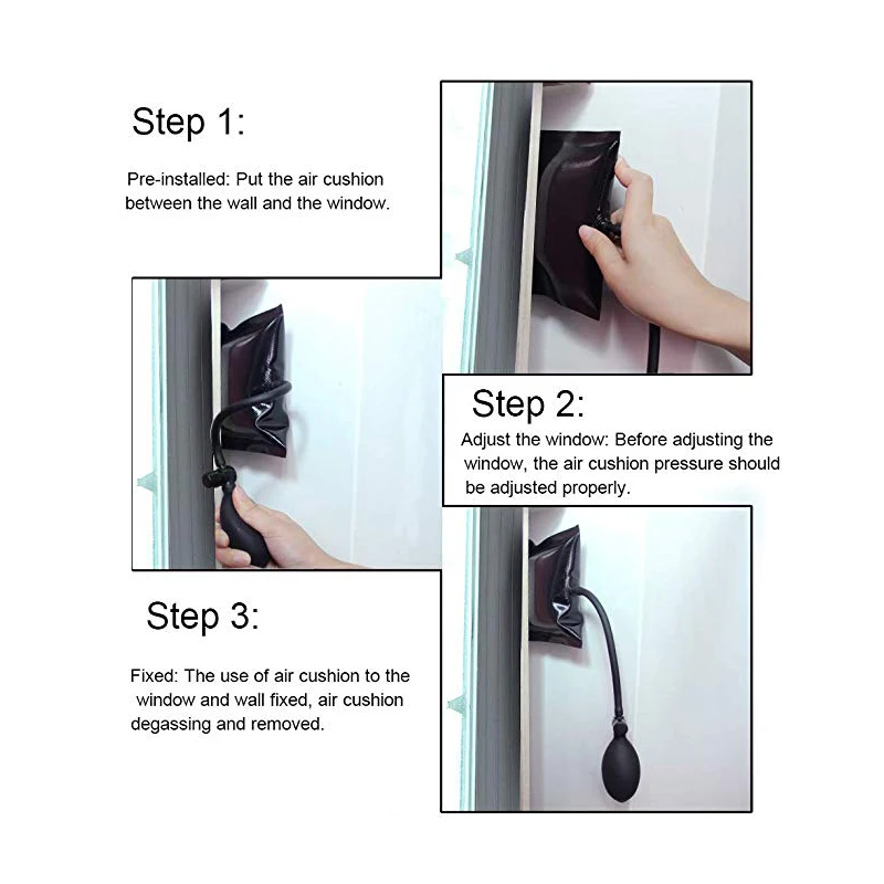 NAIERDI Pump Wedge Locksmith Hand Tools Pick Set Open Car Door Auto Air Wedge Airbag 6.5 inch Window Repair Supplies Hardware