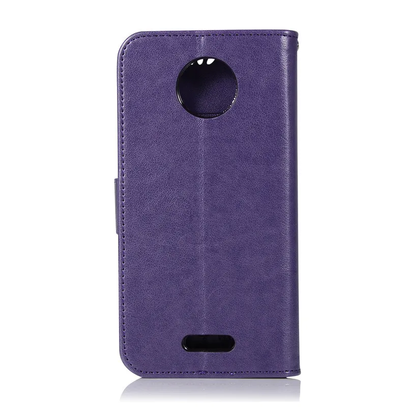For Motorola Moto C Plus Case 5.0 Wallet PU Leather Back Cover XT1723 XT1724 Flip Phone Bag | Мобильные телефоны и