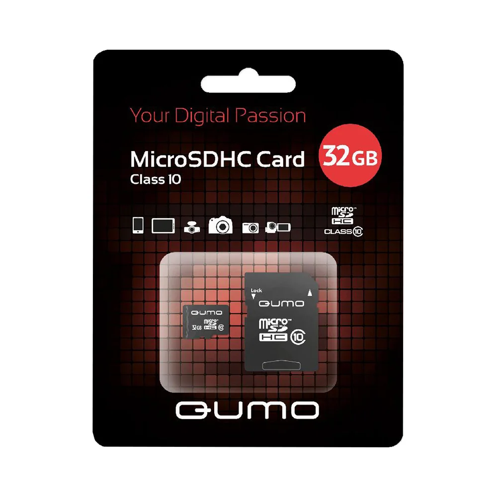 Карта памяти QUMO QM32GMICSDHC10 microSDHC 32GB | Компьютеры и офис