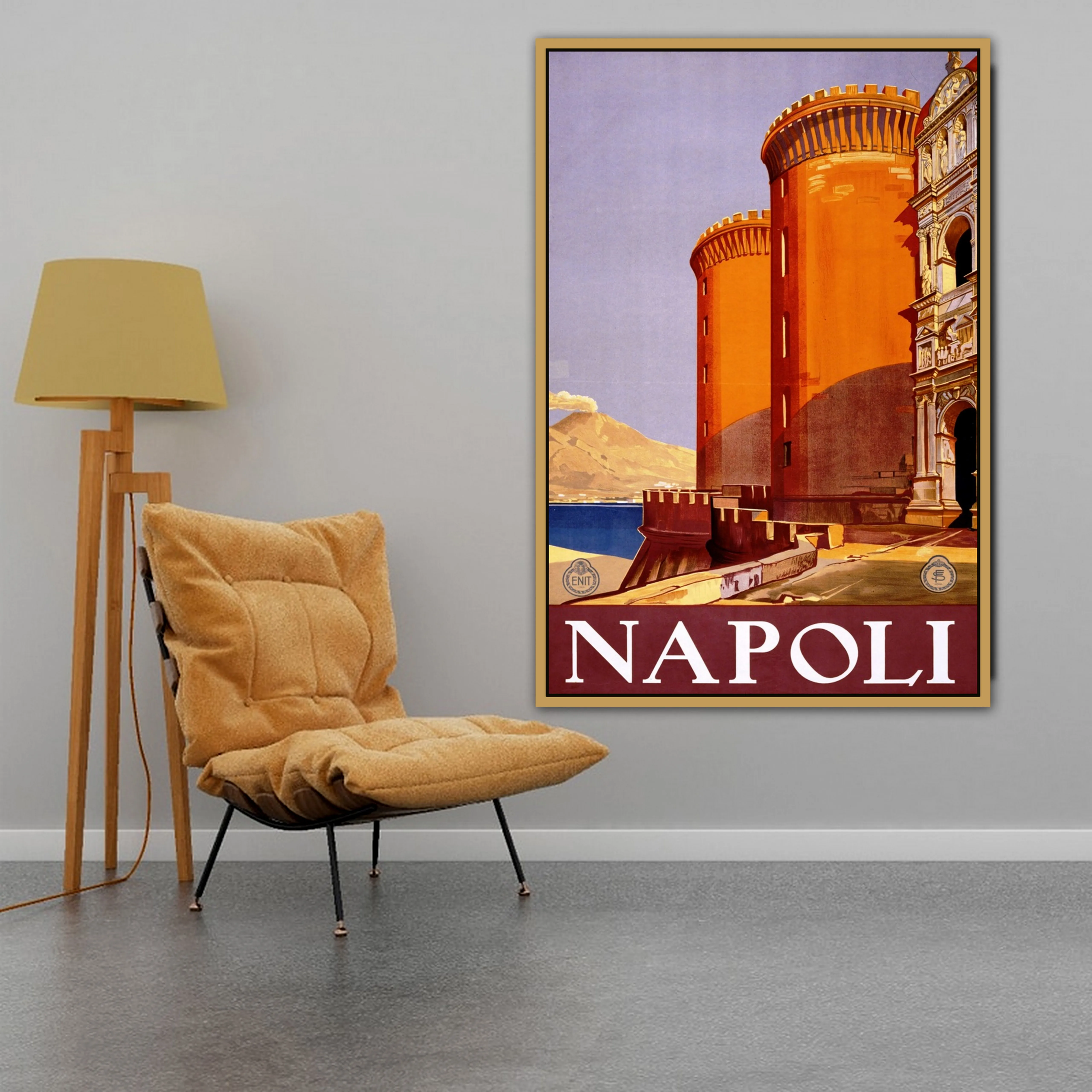 Napoli Advertisement Retro Vintage Poster Wall Photo Pictures Art Living Room Decor Painting Canvas Print | Дом и сад