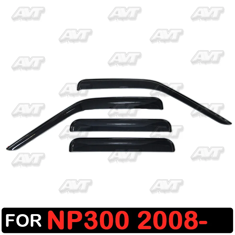Оконные дефлекторы для Nissan NP300 2008-1 набор-4 шт. автомобильный Стайлинг Защита от ветра вентиляционный козырек дождевик крышка