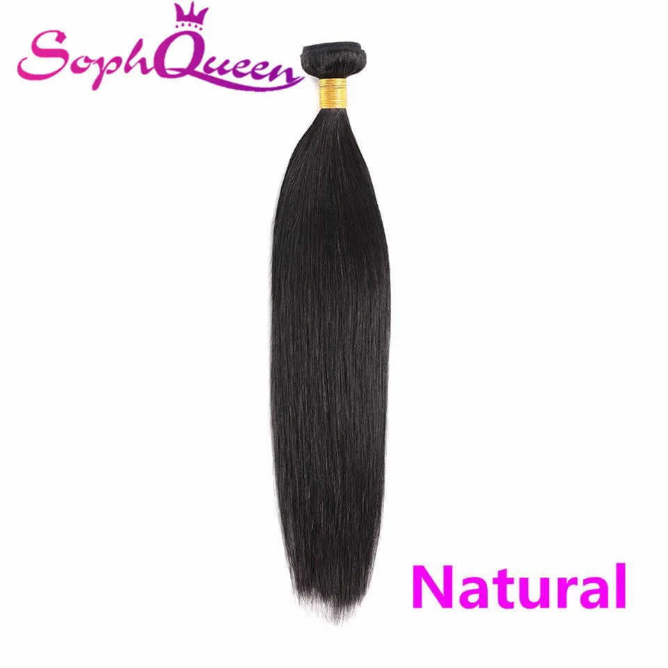 natural color Soph queen волосы перуанские прямые предварительно цветные Омбре remy волосы блонд шиньон пучки человеческих волос для наращивания - Цвет: natural color
