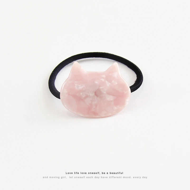 Японская и Корейская женская красивая ацетатная резинка для волос с мультяшным