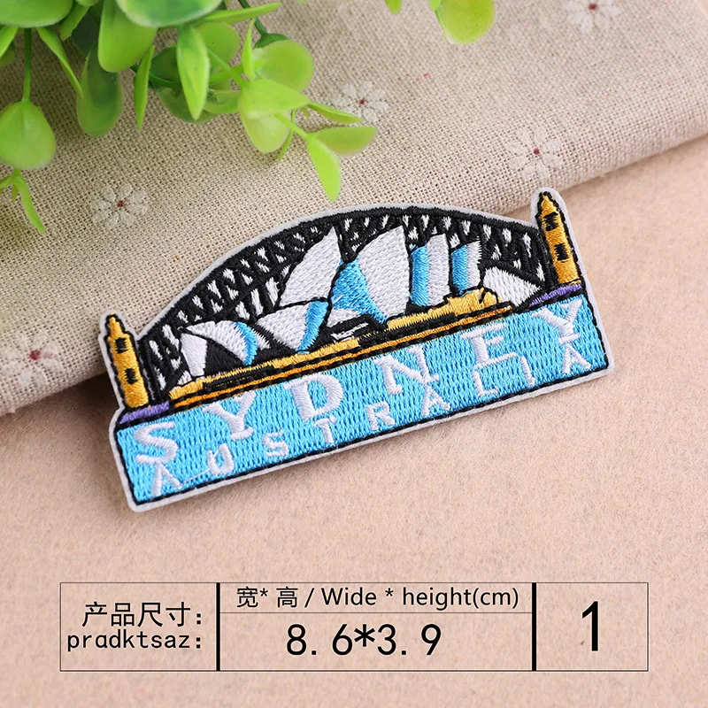 Сиднейский Австралийский покер лицо серфинг утюгом вышитые нашивки для одежды