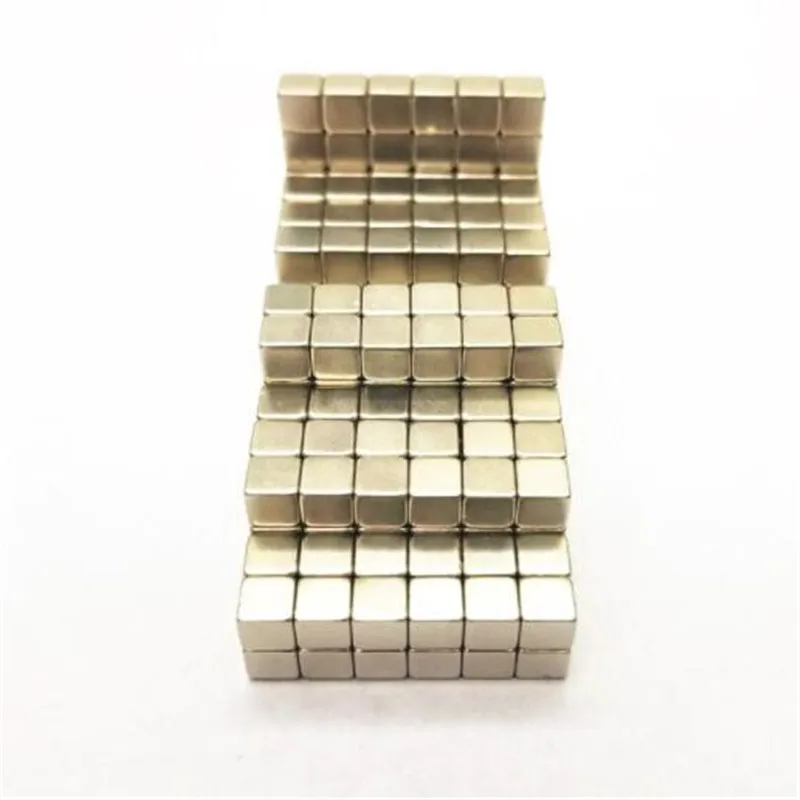 20/50/100/200 шт. 3x3x3 неодимовый магнит маленький магнитный съемник для жестких бирок для электронного отслеживания товара, постоянных магнитов 3 мм N35 Магнитный бак куб квадратный 3*3*3