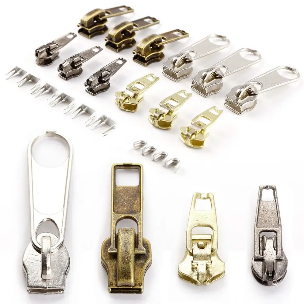 22 шт. универсальный набор для ремонта мгновенной фиксации молний Замена слайдер