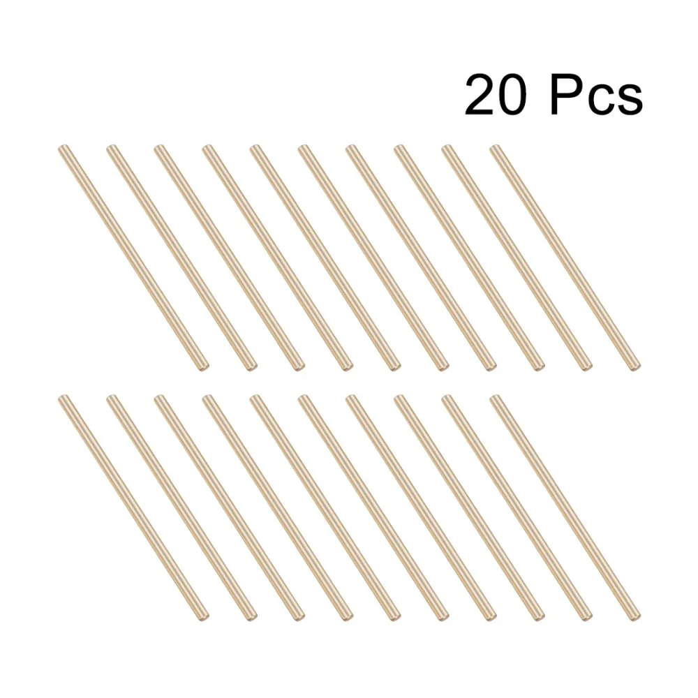 Uxcell 20Pcs/lot Brass Shaft Round Rod 30mm x 2mm / 50mm Tone for DIY Toy RC Car Helicopter Model Part | Инструменты