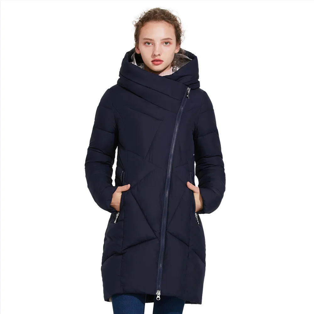 Куртка на косой молнии ICEbear 16G631D|women winter coat|winter coatquilted parka |