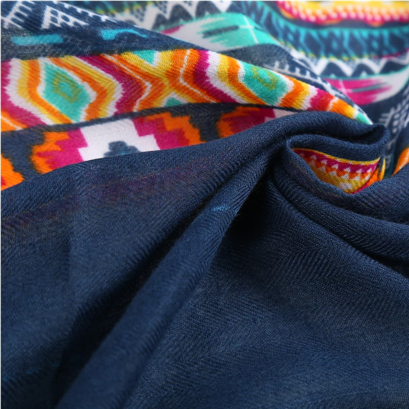 Женский шарф из хлопка и льна FS длинный роскошный брендовый с кисточками