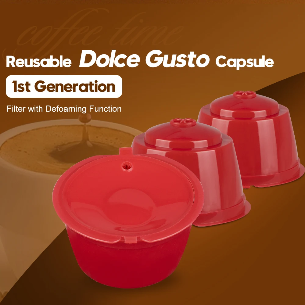 3 шт. многоразовая кофейная капсула с ложка кисточка 200 раз совместимая Nescafe Dolce